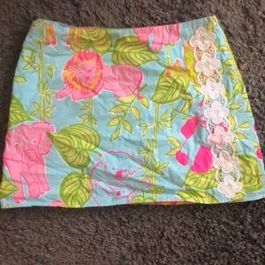 Lilly Pulitzer white label 2 in 1 skirt